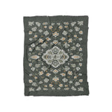 Fenwick Green & Orange in Twin (68" x 88") Size
