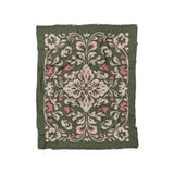 Annette Green & Coral in Twin (68" x 88") Size