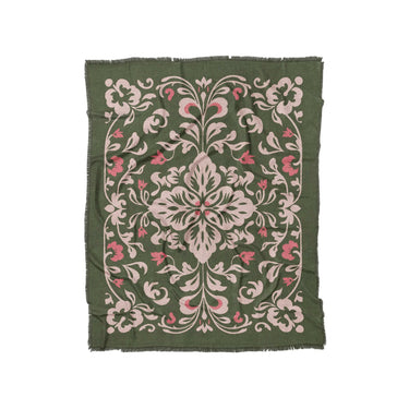 Annette Green & Coral in Twin (68" x 88") Size