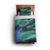 Tethys Navy & Seafoam in Twin (68" x 88") Size