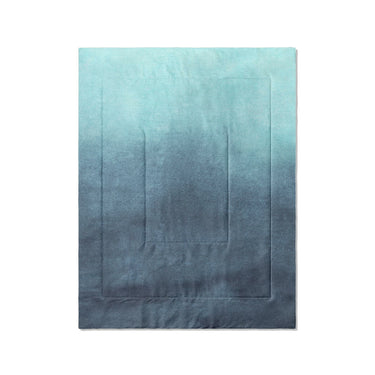 Kieran Watercolor Teal Ombre in Twin (68" x 88") Size