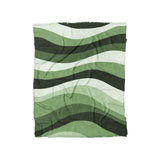 Sinuous Green Monochrome in Twin (68" x 88") Size