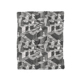 Harmon Surreal Chess BW in Twin (68" x 88") Size