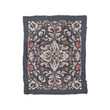 Annette Navy & Orange in Twin (68" x 88") Size
