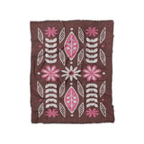 Topanga Burgandy & Pink in Twin (68" x 88") Size