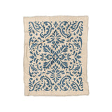 Floranna Ivory & Blue in Twin (68" x 88") Size