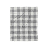 Buffalo Plaid Light Grey in Twin (68" x 88") Size