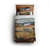 Vermont Spring Farmlife in Twin (68" x 88") Size