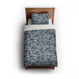 Duck Camo Blue in Twin (68" x 88") Size