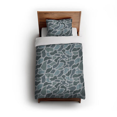 Duck Camo Blue in Twin (68" x 88") Size