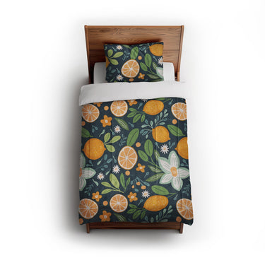 Lemon and Sage in Twin (68" x 88") Size