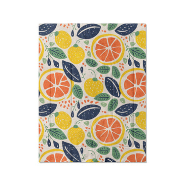 Pamplemousse and Bay Leaf in Twin (68" x 88") Size