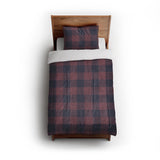 Buffalo Plaid Maroon & Navy in Twin (68" x 88") Size