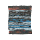 Delsin Blue & Black in Twin (68" x 88") Size