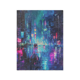 Dystopia Cityscape in Twin (68" x 88") Size