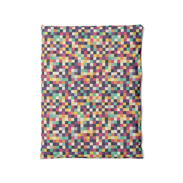 Pixel Mosaic Multicolor Midtone in Twin (68" x 88") Size