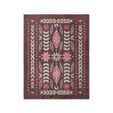 Topanga Burgundy & Pink in Twin (68" x 88") Size