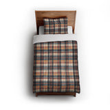 MacPherson Plaid Navy & Gold in Twin (68" x 88") Size