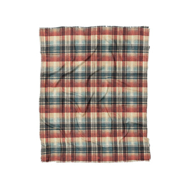 Monaghan Plaid Blue & Red in Twin (68" x 88") Size