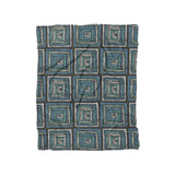 Diego Black & Blue in Twin (68" x 88") Size