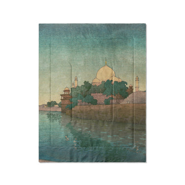 Taj Mahal Twilight by Charles Bartlett in Twin (68" x 88") Size