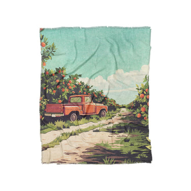 Orange Grove in Twin (68" x 88") Size