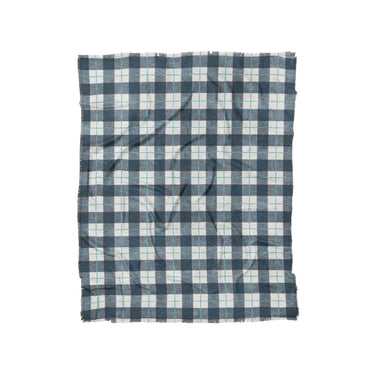 Wallace Plaid Blue & Teal in Twin (68" x 88") Size