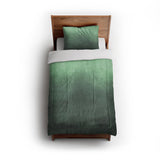 Kieran Watercolor Green Ombre in Twin (68" x 88") Size
