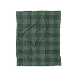 Buffalo Plaid Green Navy in Twin (68" x 88") Size