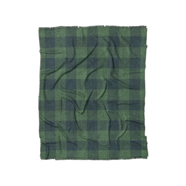 Buffalo Plaid Green Navy in Twin (68" x 88") Size
