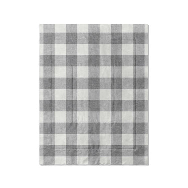 Buffalo Plaid Light Grey in Twin (68" x 88") Size