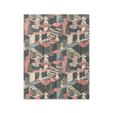 Harmon Surreal Check Blue & Pink in Twin (68" x 88") Size