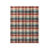 Monaghan Plaid Blue & Red in Twin (68" x 88") Size