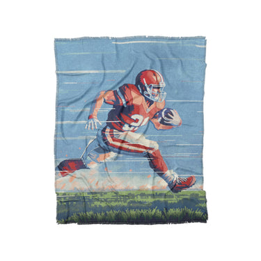 8 Bit Running Back in Twin (68" x 88") Size