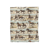 Wild Horses in Twin (68" x 88") Size