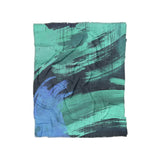 Tethys Navy & Seafoam in Twin (68" x 88") Size