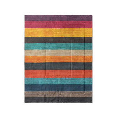 Brush Stripes Multicolor in Twin (68" x 88") Size