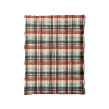 Monaghan Plaid Blue & Red in Twin (68" x 88") Size