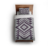 Reyno Eggplant & Stone in Twin (68" x 88") Size