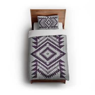 Reyno Eggplant & Stone in Twin (68" x 88") Size