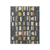 Milo Navy, Lime, & Terracotta in Twin (68" x 88") Size