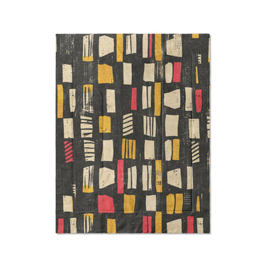 Milo Black, Red, & Yellow in Twin (68" x 88") Size