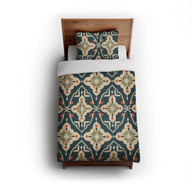 Merrin Blue & Ivory in Twin (68" x 88") Size