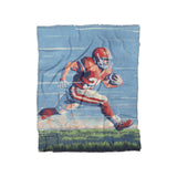 8 Bit Running Back in Twin (68" x 88") Size