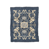 Belinda Navy & Ivory in Twin (68" x 88") Size