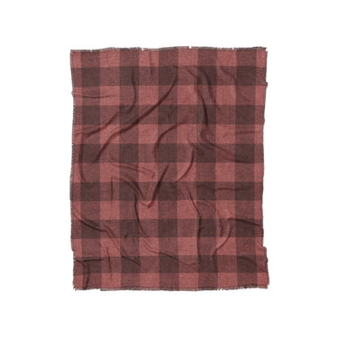 Buffalo Plaid Deep Red in Twin (68" x 88") Size