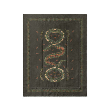 Snake in the Woods in Twin (68" x 88") Size
