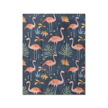 Flamingo Paradise in Twin (68" x 88") Size