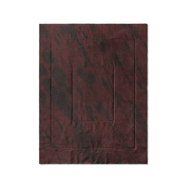 Hurley Splatter Dye Burgandy in Twin (68" x 88") Size