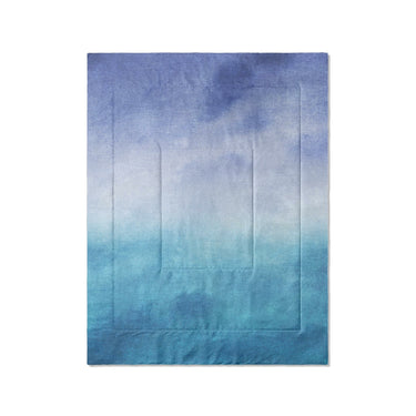 Micah Watercolor Blue & Teal in Twin (68" x 88") Size